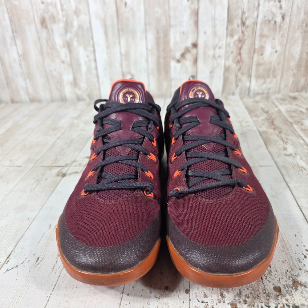 Nike Kobe 9 EM Deep Garnet Metallic Gold Basketball Shoes 646701-678 Mens 8 - Picture 2 of 8
